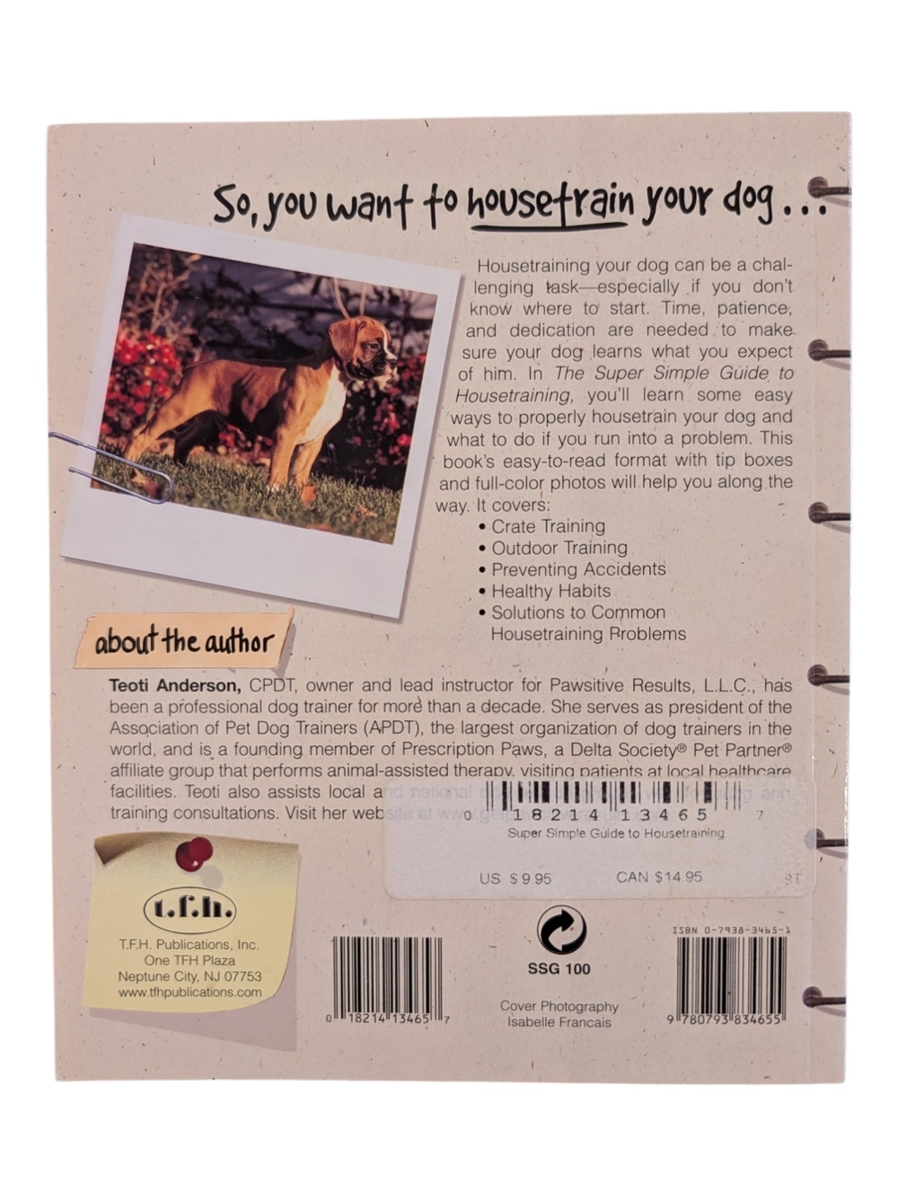 HouseTraining Guide for Dogs - Book - Picture 2 of 3